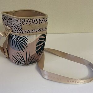 Hydrojug Water‎ Bottle Sleeve Tropical Leaves Cheetah Print Strap